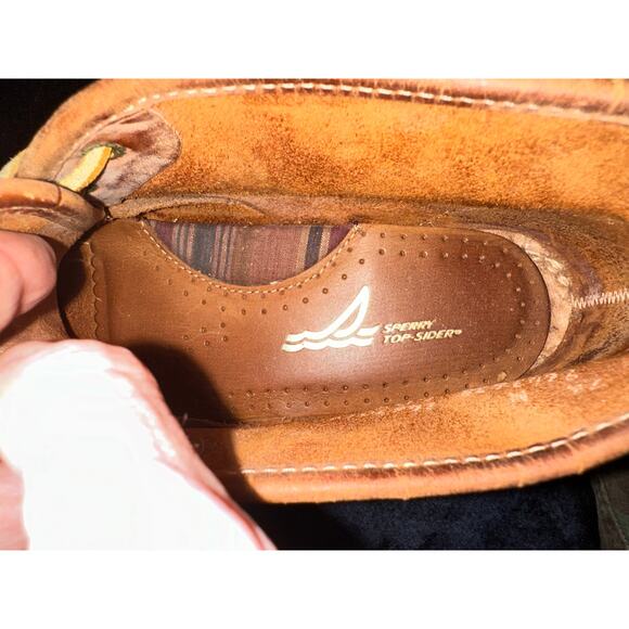 VINTAGE 80's SPERRY TOPSIDER LEATHER ANKLE BOOT BOAT SHOE MOCCASINS 7.5 - Picture 4 of 6